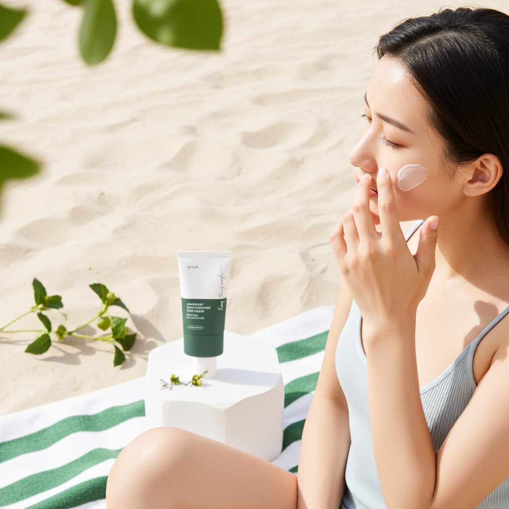 Anua Heartleaf Silky Moisture Sun Cream SPF 50+ PA++++