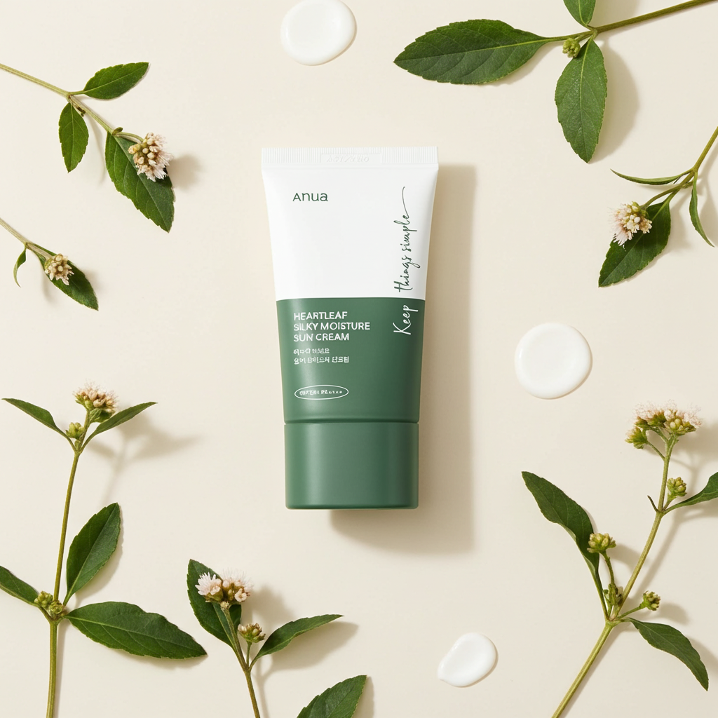 Anua Heartleaf Silky Moisture Sun Cream SPF 50+ PA++++
